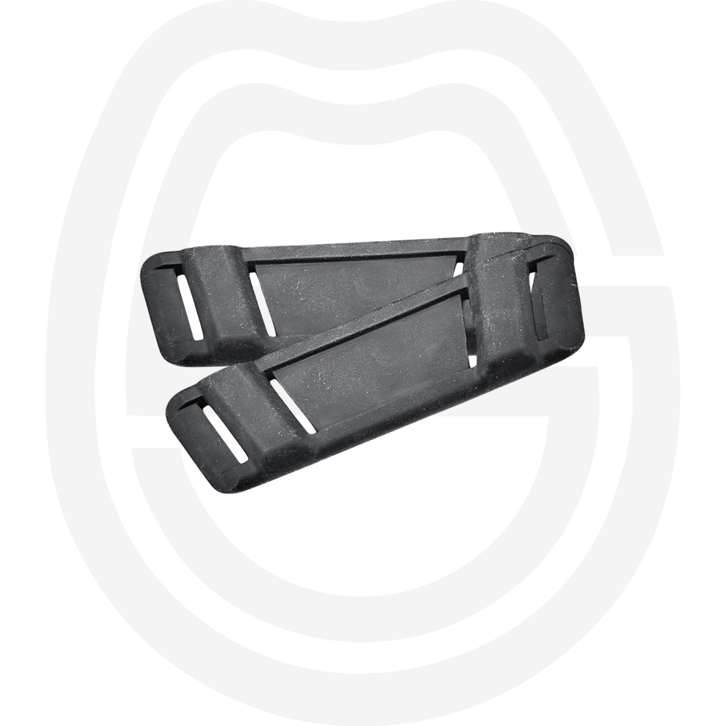 Plastic pad for fetlock strap