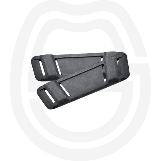 Plastic padding for ankle strap